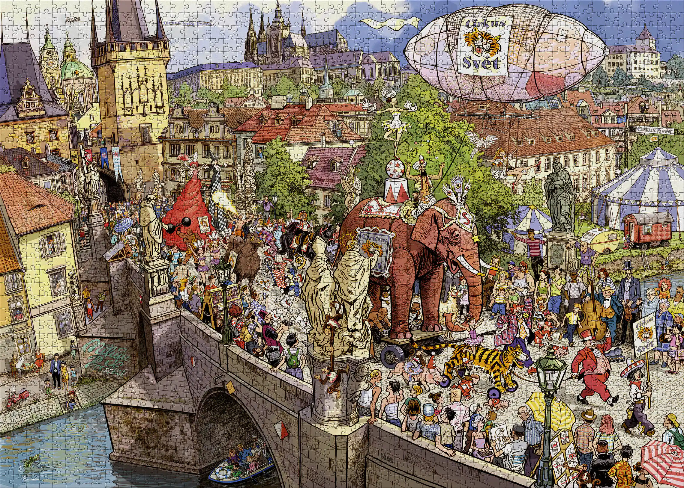 Desfile de rua, quebra-cabeça Heye 2000 peças