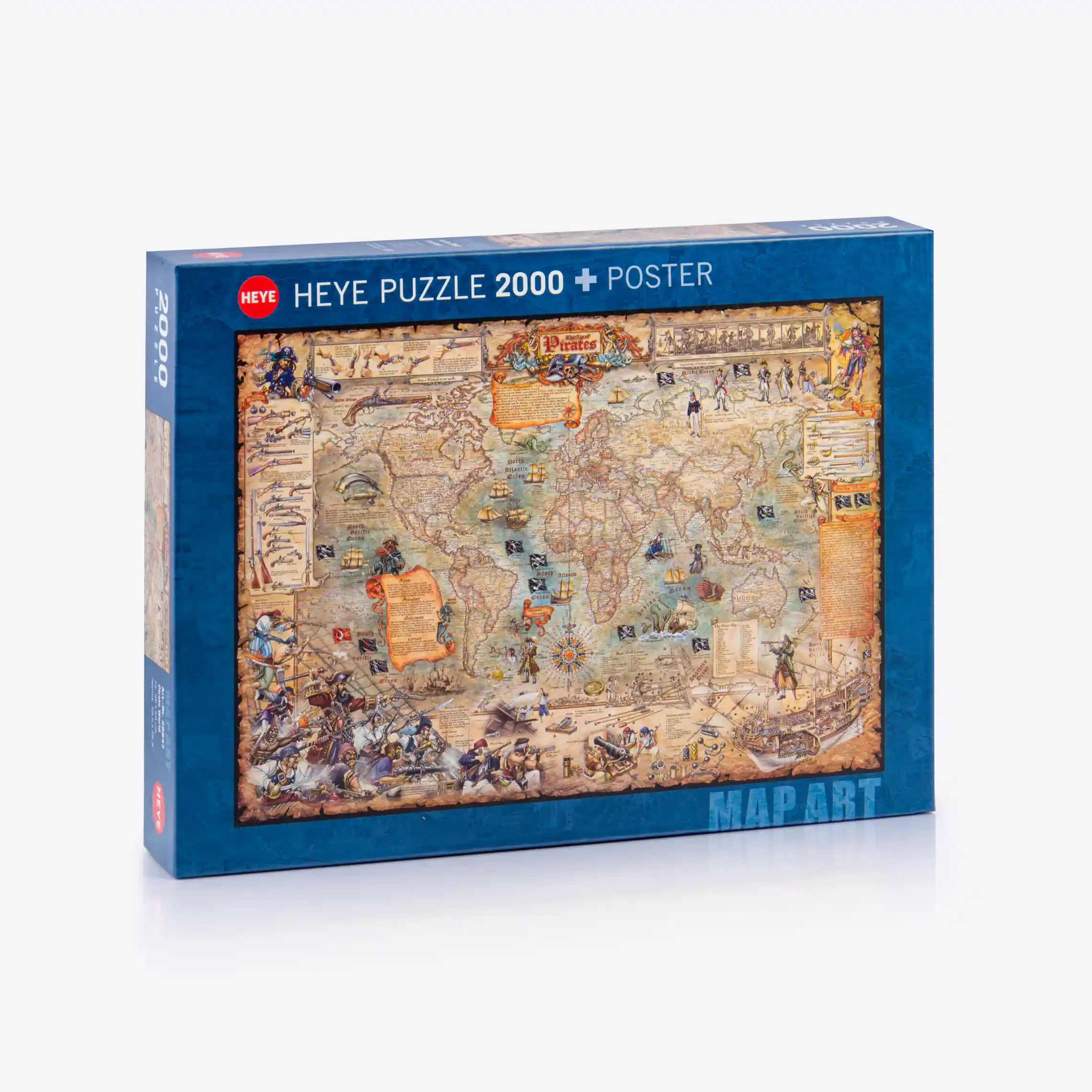 Onda de mapas, quebra-cabeça Heye 2000 peças