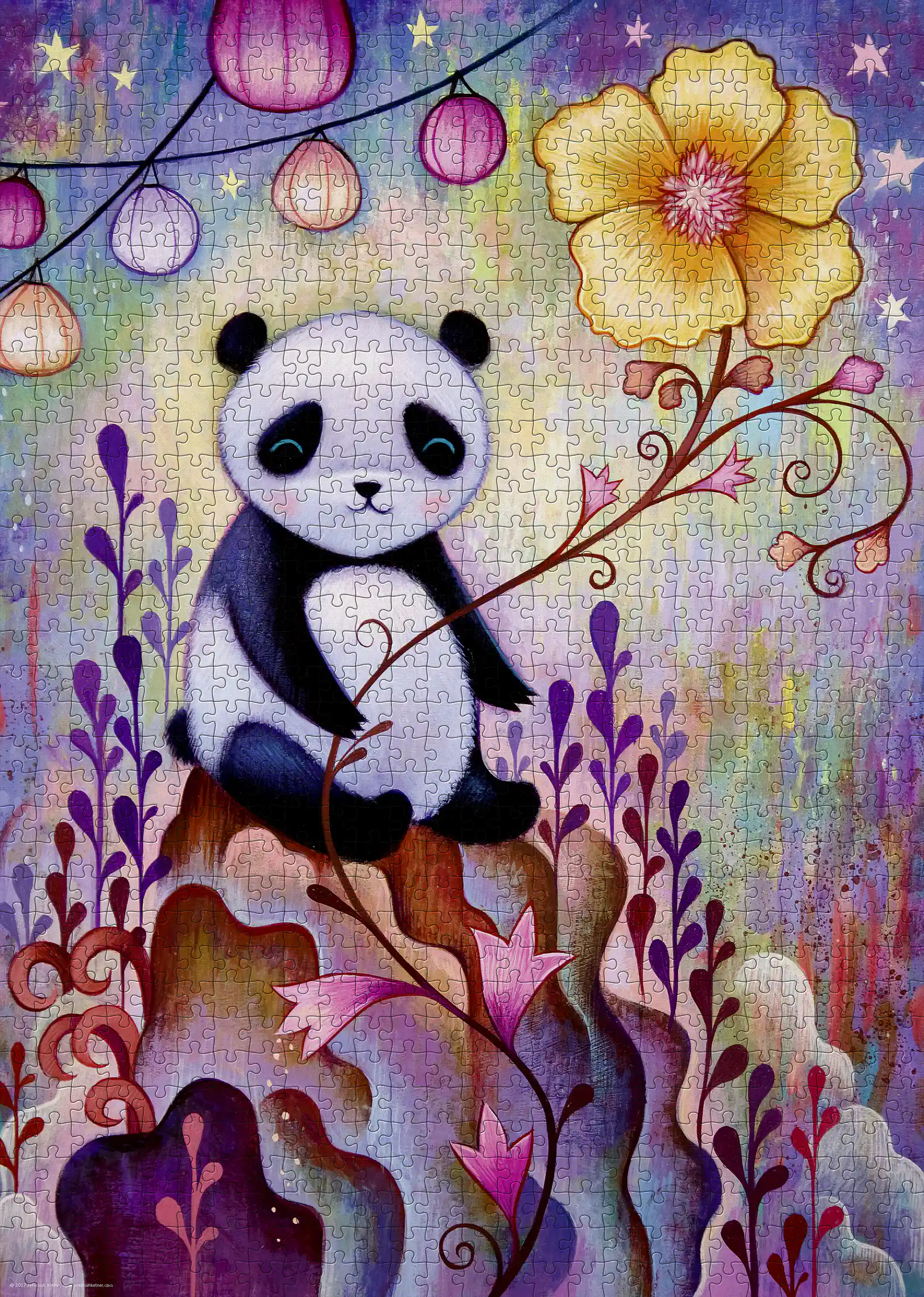 Panda dorminhoco, quebra-cabeça Heye 1000 peças