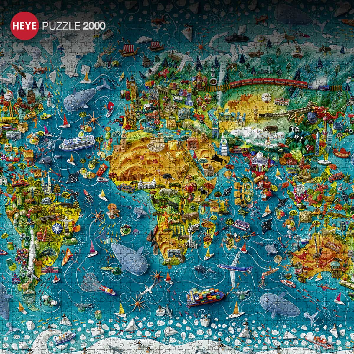 Coleção 'Arte com mapas' - Heye Puzzle Brasil